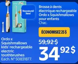 Walmart Ordo x Squishmallows kid's rechargable electric toothbrushes offer