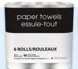 Walmart Black & White paper towel offer