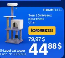 Walmart Vibrant Life 5-Level cat tower offer