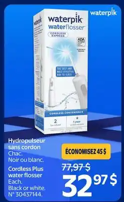 Walmart waterpik Cordless Plus water flosser offer