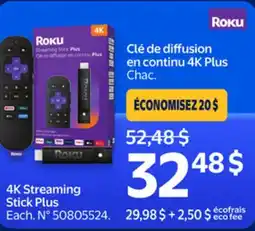 Walmart ROKU 4K Streaming Stick Plus offer