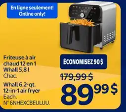 Walmart Whall 6.2-qt. 12-in-1 air fryer offer
