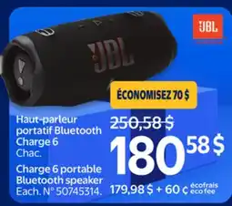 Walmart JBL Charge 6 portable Bluetooth speaker offer