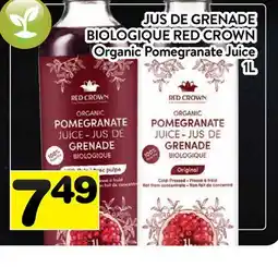 Supermarché PA JUS DE GRENADE BIOLOGIQUE RED CROWN | Organic Pomegranate Juice offer