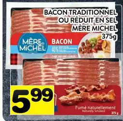 Supermarché PA BACON TRADITIONNEL OU RÉDUIT EN SEL MÈRE MICHEL offer