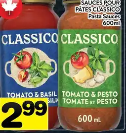 Supermarché PA SAUCES POUR PÂTES CLASSICO | Pasta Sauces offer