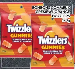 Supermarché PA BONBONS GOMMEUX CRÈME À L'ORANGE TWIZZLERS offer