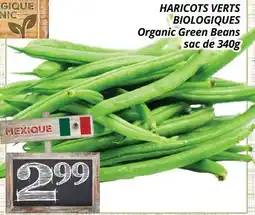 Supermarché PA HARICOTS VERTS BIOLOGIQUES | Organic Green Beans offer