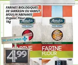 Supermarché PA FARINES BIOLOGIQUES DE SARRASIN OU KAMUT MOULIN ABENAKIS | Organic Flour offer