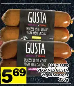 Supermarché PA SAUCISSES VÉGANES GUSTA | Vegan Sausages offer