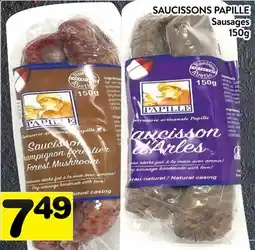 Supermarché PA SAUCISSONS PAPILLE | Sausages offer