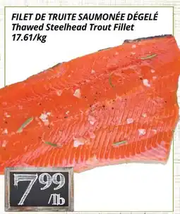 Supermarché PA FILET DE TRUITE SAUMONÉE DÉGELÉ | Thawed Steelhead Trout Fillet offer