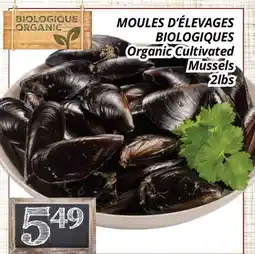 Supermarché PA MOULES D'ÉLEVAGES BIOLOGIQUES | Organic Cultivated Mussels offer