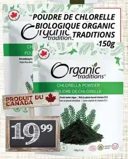 Supermarché PA POUDRE DE CHLORELLE BIOLOGIQUE ORGANIC TRADITIONS offer