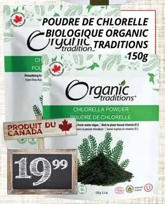 Supermarché PA POUDRE DE CHLORELLE BIOLOGIQUE ORGANIC TRADITIONS offer