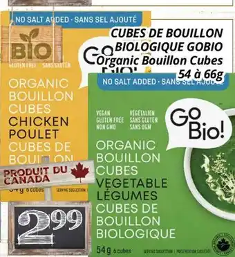 Supermarché PA CUBES DE BOUILLON BIOLOGIQUE GOBIO | Organic Bouillon Cubes offer