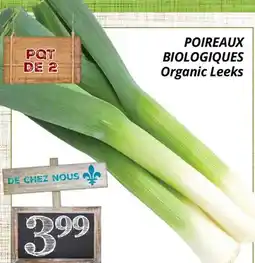 Supermarché PA POIREAUX BIOLOGIQUES | Organic Leeks offer