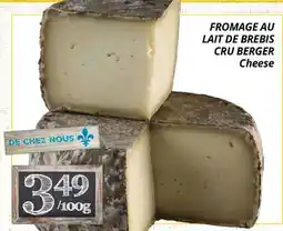 Supermarché PA FROMAGE AU LAIT DE BREBIS CRU BERGER | Cheese offer