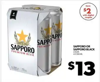 Sapporo or Sapporo Black