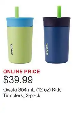 Costco Owala 354 mL (12 oz) Kids Tumblers, 2-pack offer