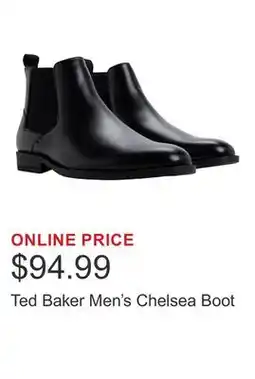 Costco Ted Baker Men's Chelsea Boot offer