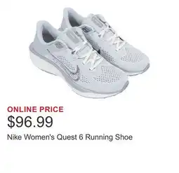 Costco Nike Women's Quest 6 Running Shoe offer