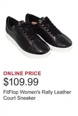 Costco FitFlop Women's Rally Leather Court Sneaker offer