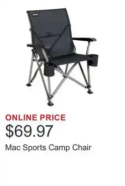 Costco Mac Sports Camp Chair offer