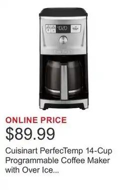 Costco Cuisinart PerfecTemp 14-Cup Programmable Coffee Maker with Over Ice Function offer