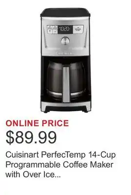 Costco Cuisinart PerfecTemp 14-Cup Programmable Coffee Maker with Over Ice Function offer