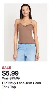 Old Navy Old Navy Lace-Trim Cami Tank Top offer