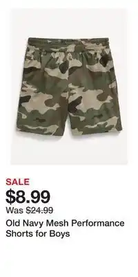 Old Navy Old Navy Mesh Performance Shorts for Boys offer