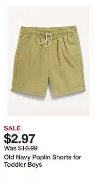Old Navy Old Navy Poplin Shorts for Toddler Boys offer