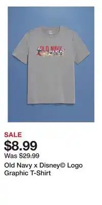Old Navy Old Navy x Disney Logo Graphic T-Shirt offer
