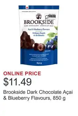 Costco Brookside Dark Chocolate Açai & Blueberry Flavours, 850 g offer