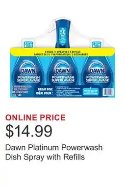 Costco Dawn Platinum Powerwash Dish Spray with Refills offer