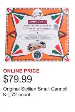 Costco Original Sicilian Small Cannoli Kit, 72-count offer