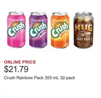 Costco Crush Rainbow Pack 355 mL 32-pack offer