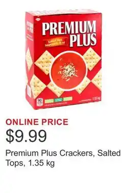 Costco Premium Plus Crackers, Salted Tops, 1.35 kg offer