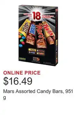 Costco Mars Assorted Candy Bars, 951 g offer
