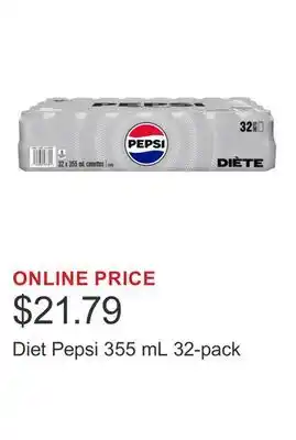 Costco Diet Pepsi 355 mL 32-pack offer