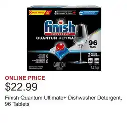 Costco Finish Quantum Ultimate+ Dishwasher Detergent, 96 Tablets offer