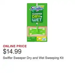 Costco Swiffer Sweeper Dry and Wet Sweeping Kit offer