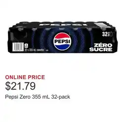 Costco Pepsi Zero 355 mL 32-pack offer