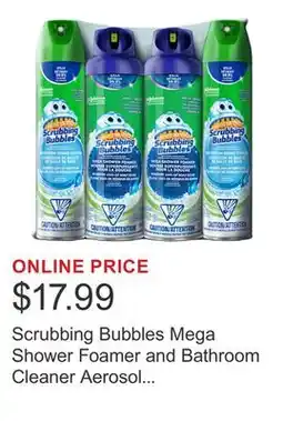 Costco Scrubbing Bubbles Mega Shower Foamer and Bathroom Cleaner Aerosol Combo 4 x 708 g offer