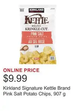 Costco Kirkland Signature Kettle Brand Pink Salt Potato Chips, 907 g offer