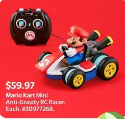 Walmart Mario Kart Mini Anti-Gravity RC Racer offer