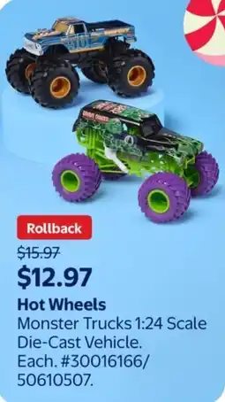 Walmart Monster Trucks 1:24 Scale Die-Cast Vehicle offer