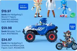 Walmart Sonic the Hedgehog 3 Movie 5" Figure offer