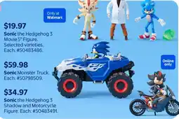 Walmart Sonic the Hedgehog 3 Shadow and Motorcycle Figure offer